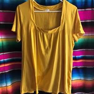 JCrew yellow shirt